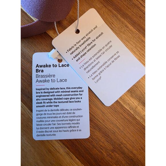 NWT Lululemon Awake to Lace Bra – 32D | Plum Purple | Light Support Bralette - Picture 8 of 9